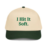 The Soft Touch Cap Cream Forest dark green natural front