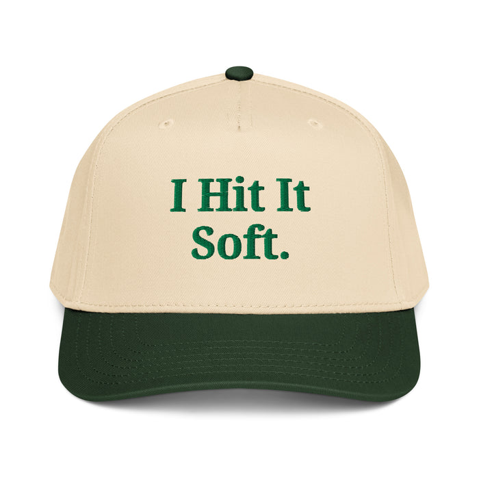 The Soft Touch Cap — Cream/Forest
