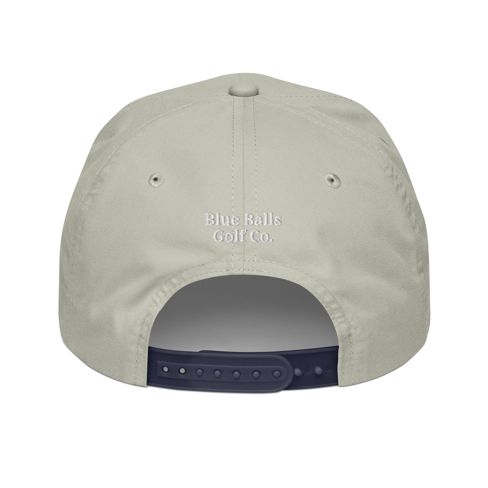 The Range Finder Rope Cap lt gray navy back