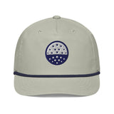 The Range Finder Rope Cap lt gray navy front