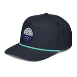 The Range Finder Rope Cap navy mint left front