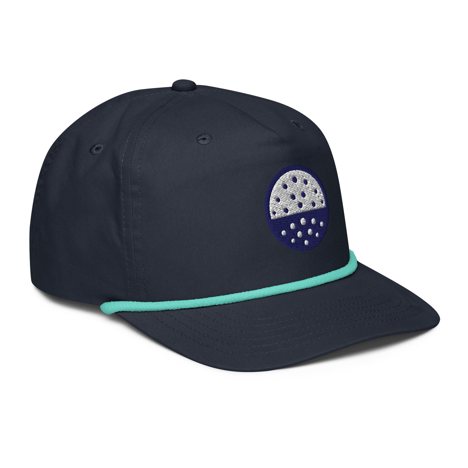 The Range Finder Rope Cap navy mint right front