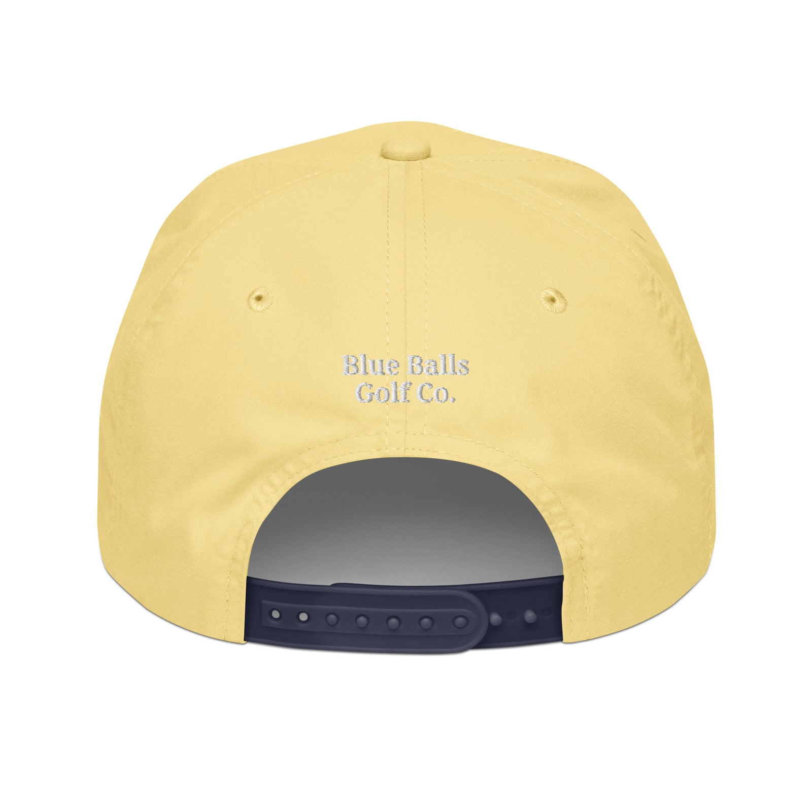 The Range Finder Rope Cap yellow navy back