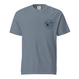 IM GREAT WITH MY WOOD 1ST EVER DROP TEE blue jean front
