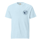 IM GREAT WITH MY WOOD 1ST EVER DROP TEE chambray front