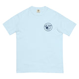 I Work On My Strokes Tee chambray front