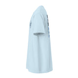 I Work On My Strokes Tee chambray left sleeve