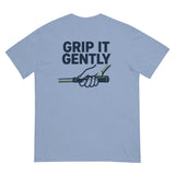 Soft Hands, Bad Intentions Tee washed denim back