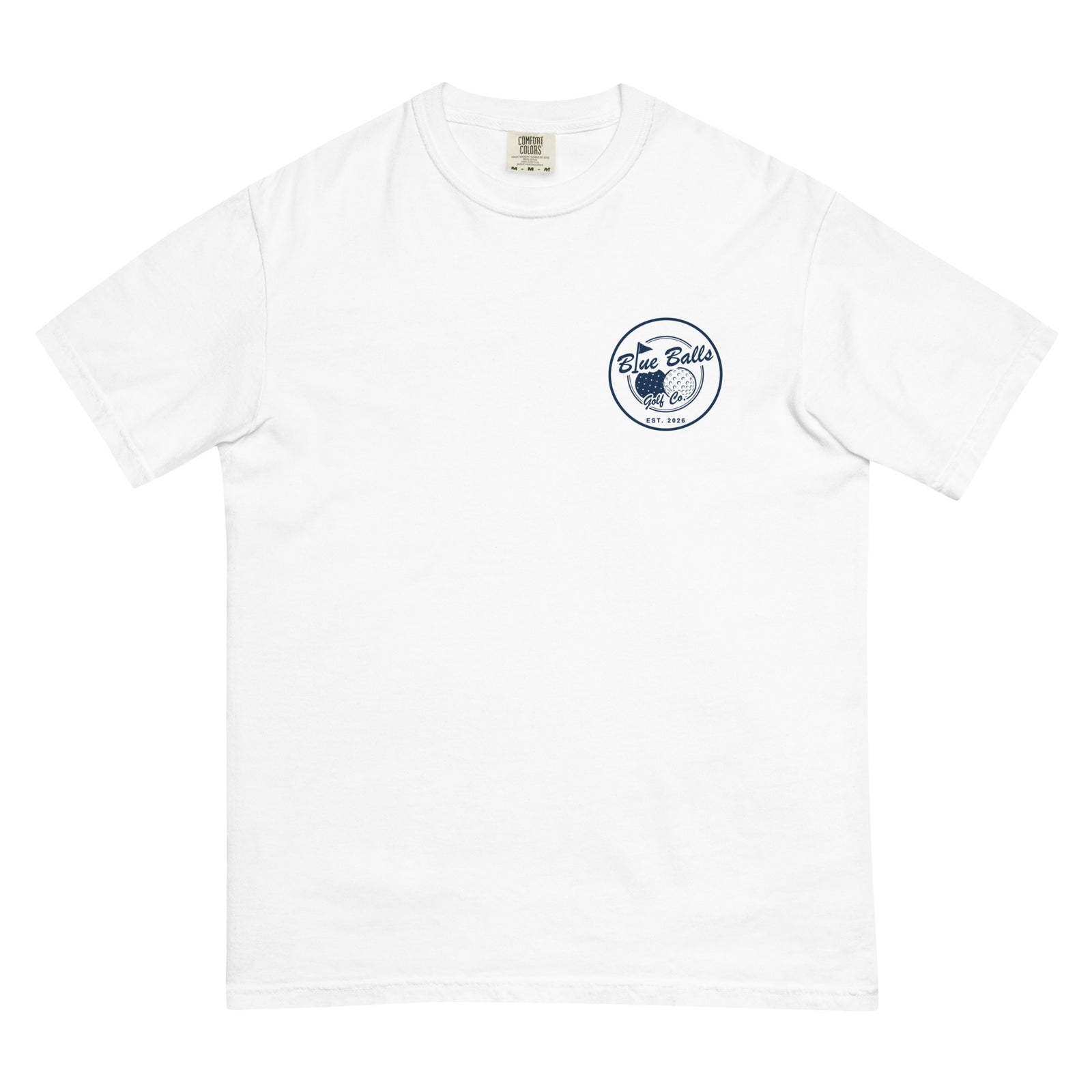I Work On My Strokes Tee white front