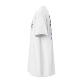 I Work On My Strokes Tee white left sleeve