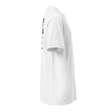 I Work On My Strokes Tee white right sleeve