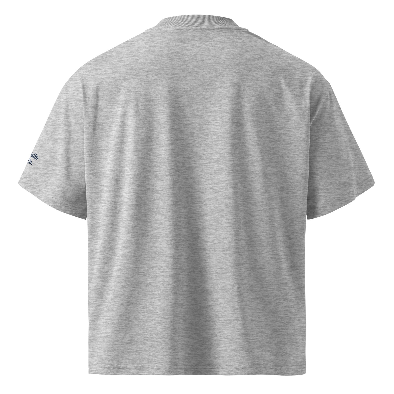 The Boardwalk Rec League OVERSIZED Tee heather grey back