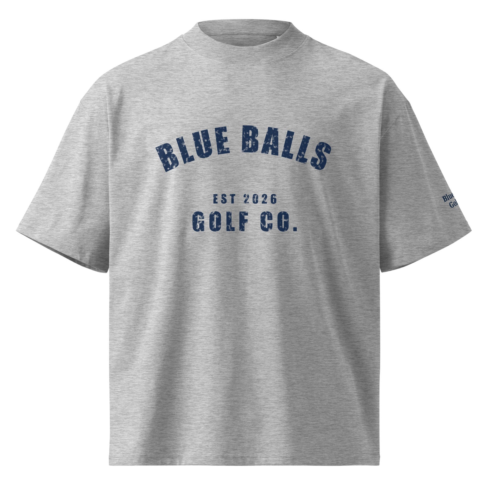 The Boardwalk Rec League OVERSIZED Tee heather grey front